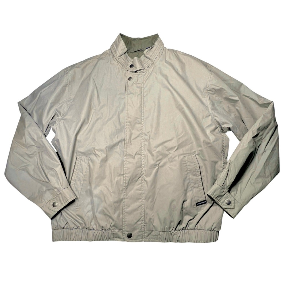 Members Only Mariner Jacket Mens XL Long Beige Lightweight Authentic 80s